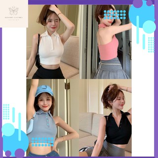 [FREESHIP-HÀNG CAO CẤP] Áo Yếm Polo Áo Croptop 2 Dây Áo Croptop Kiểu Sexy Hottrend Hè 2021