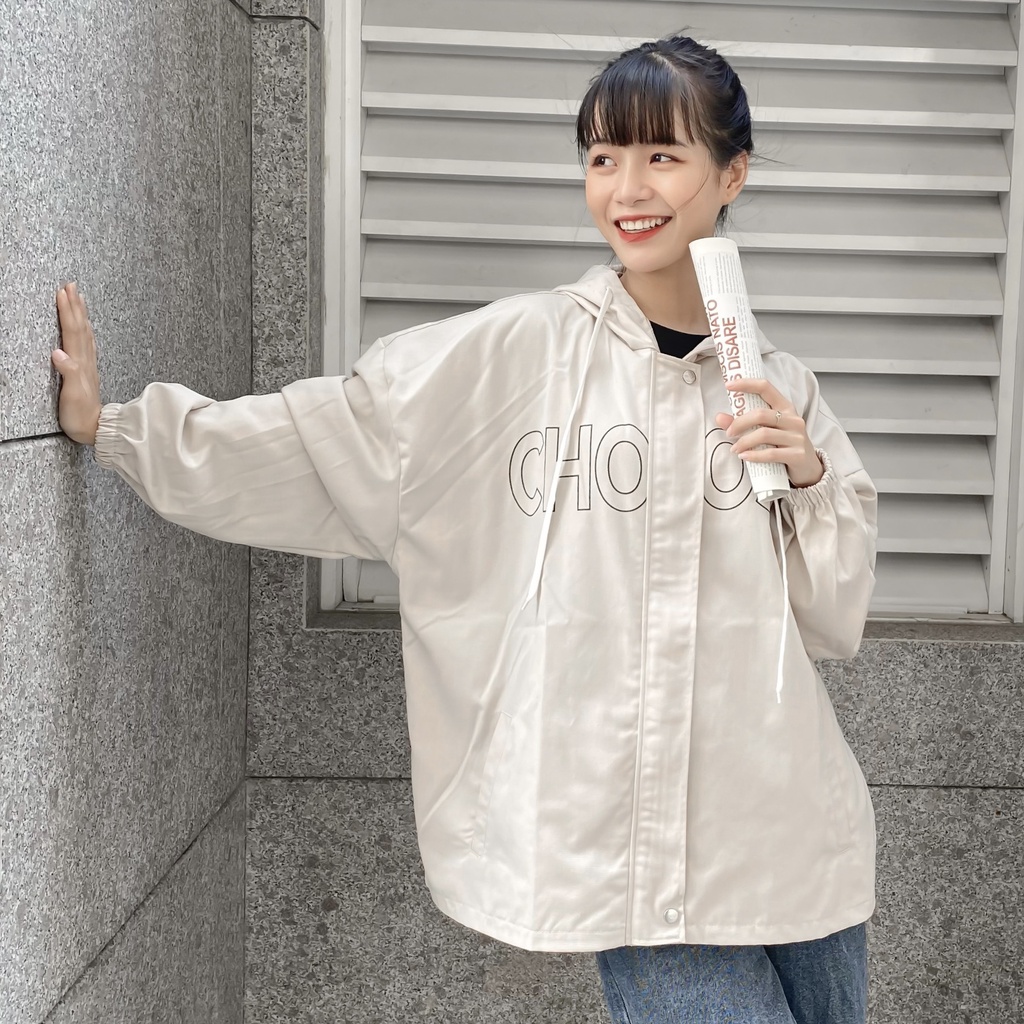 Áo Khoác Jacket Kaki Form Rộng CHOSE Phong Cách Ulzzang - Tuni Store