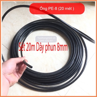 Sét 20m dây ống phun sương PE 8mm chất lượng cao