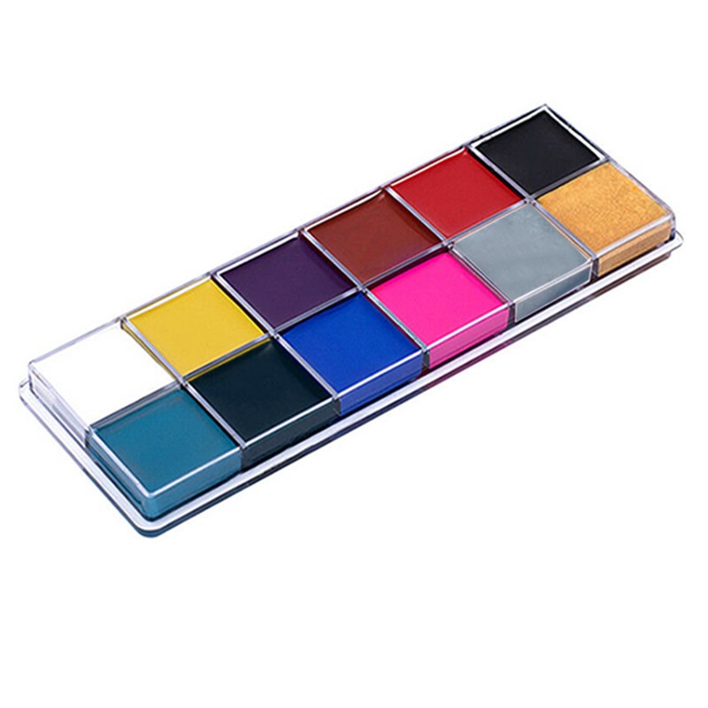 Bảng sơn 12 màu vẽ họa tiết trang trí cơ thể nghệ thuật | BigBuy360 - bigbuy360.vn