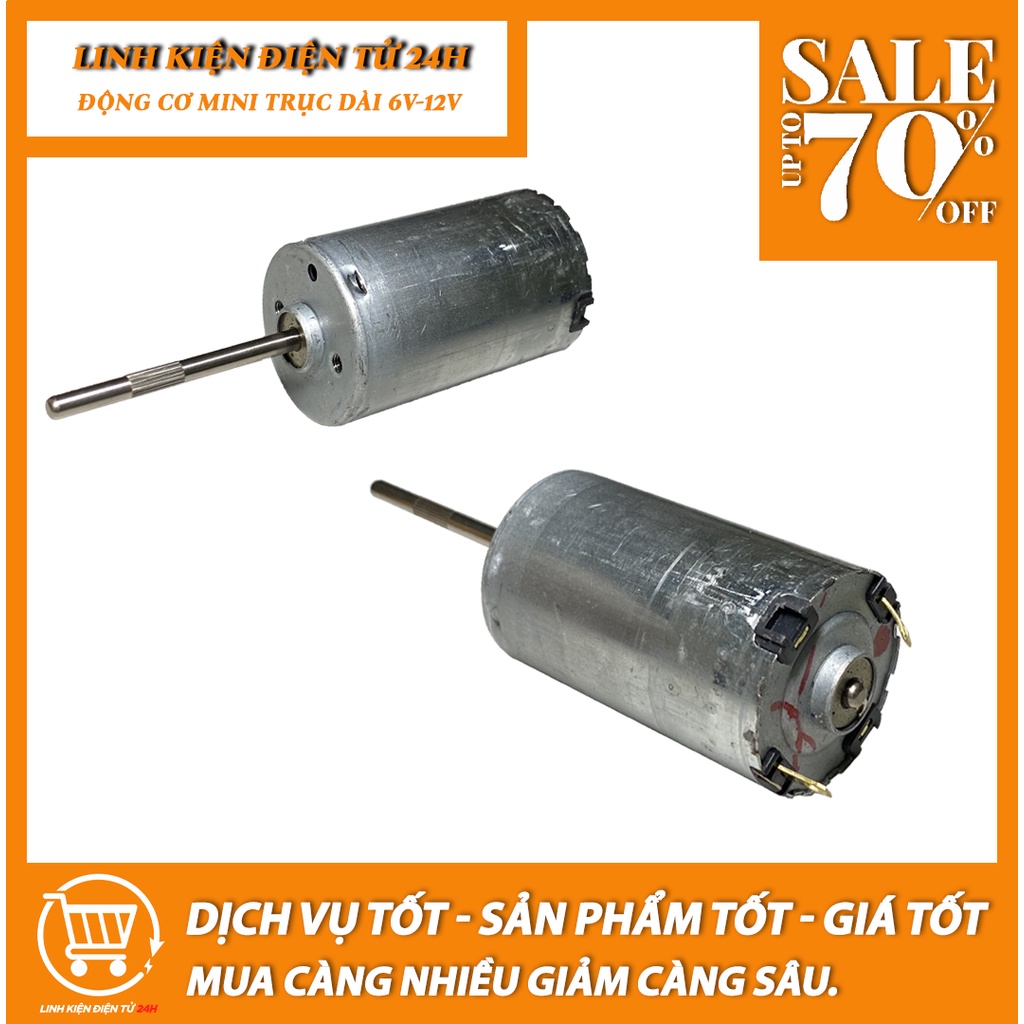 Động cơ motor mini DC 360 6V - LK0031 2 loại