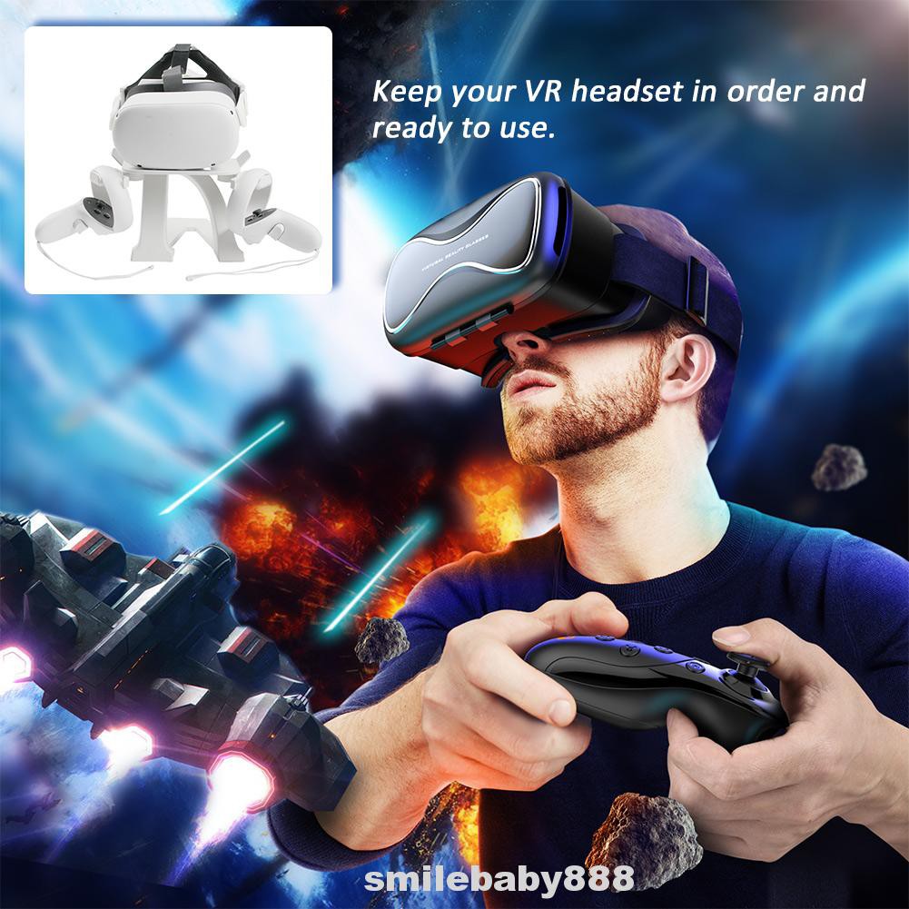 VR Headset Bracket Aluminum Alloy Wall Mounted Hook Touch Controller For Oculus Quest 2