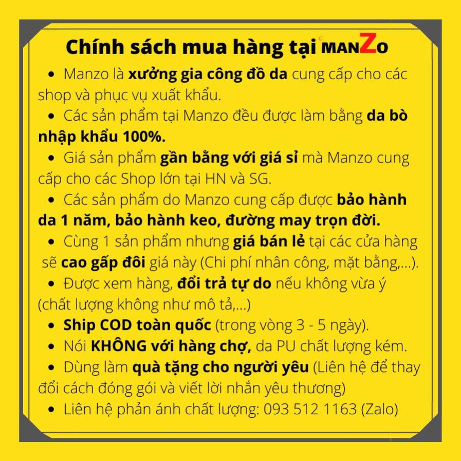 [DA THẬT] Giày trung niên da bò cao cấp - Manzo TN-101