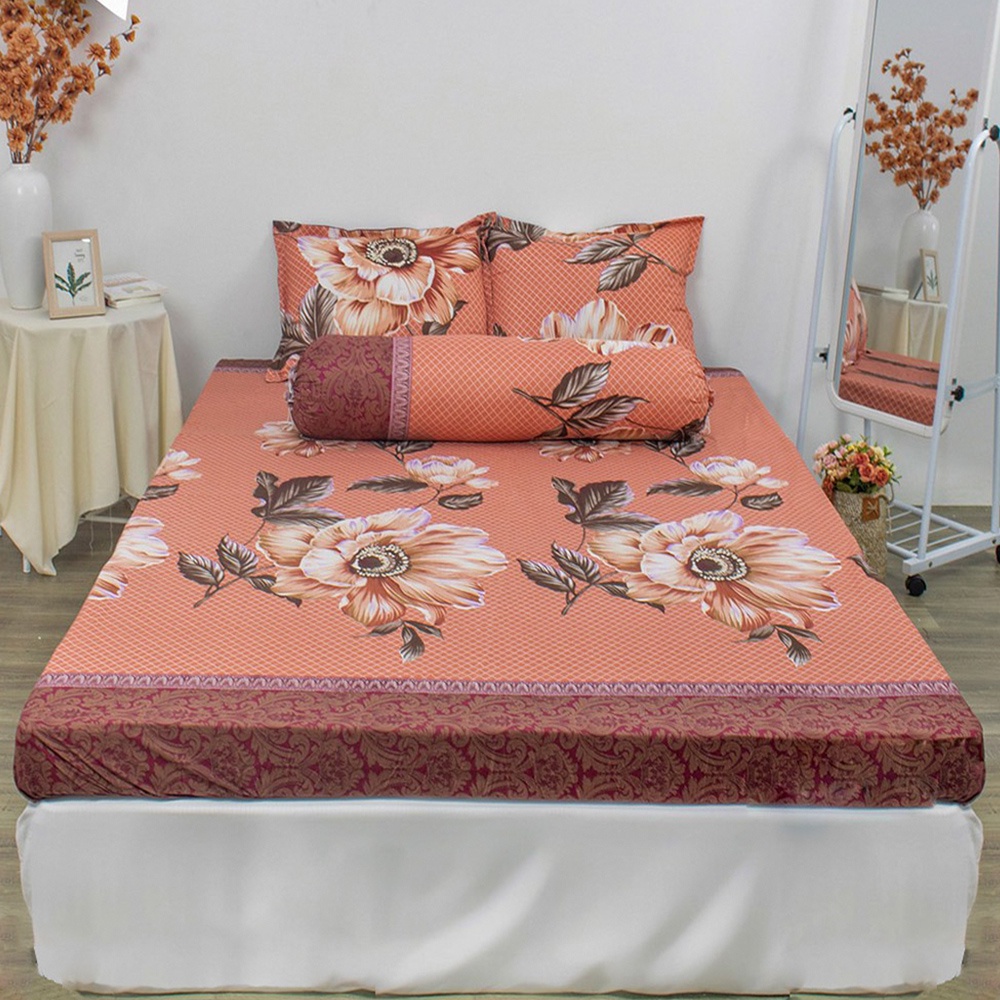 Ga Gối Poly Mẫu Ma Trận | Bộ Drap giường Ga trải giường ( 1 ga + 2 vỏ áo gối )