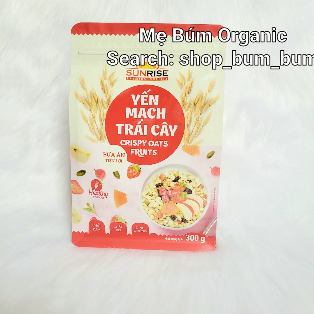 [ HCM Giao Hỏa Tốc] Yến Mạch Trái Cây Sunrise Bịch 300g. Cung Cấp Bữa Ăn Sáng &amp; Phụ Rất Ngon Miệng &amp; Giàu Dinh Dưỡng