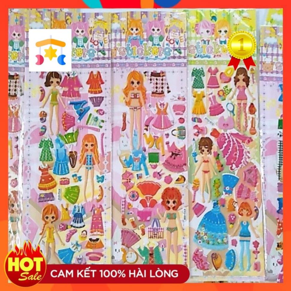 Đồ Chơi Cho Bé Hình Dán Sticker Nổi 3D Công Chúa Dễ Thương