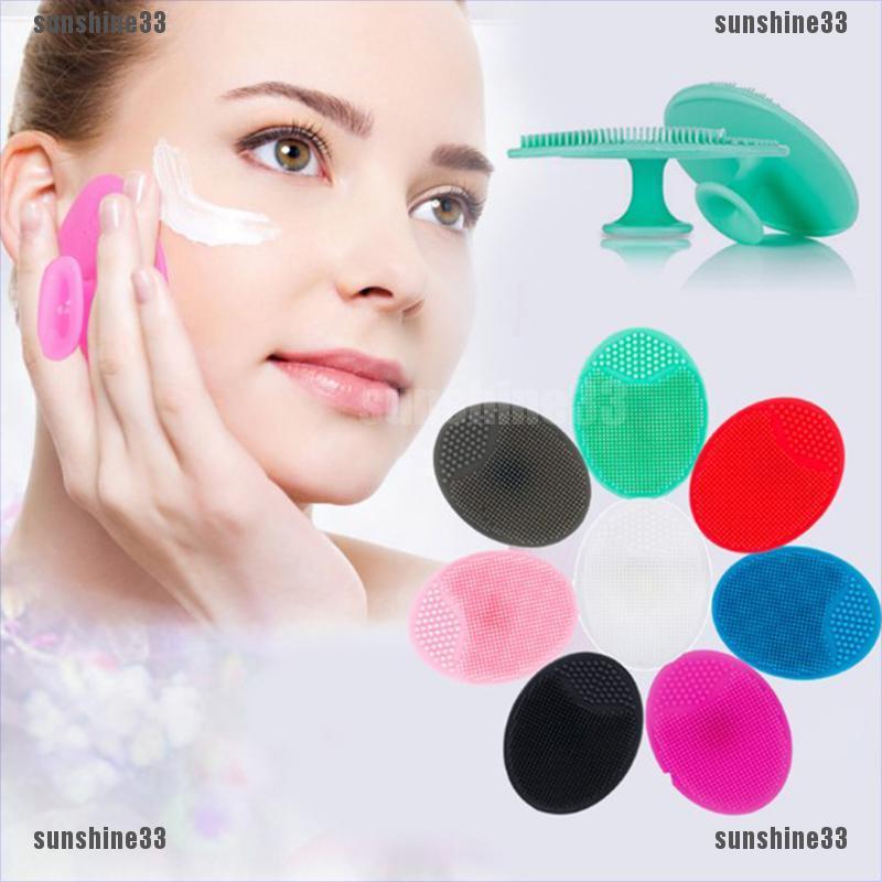 1 Bàn Chải Rửa Mặt Silica Gel Chăm Sóc Da sunshine33