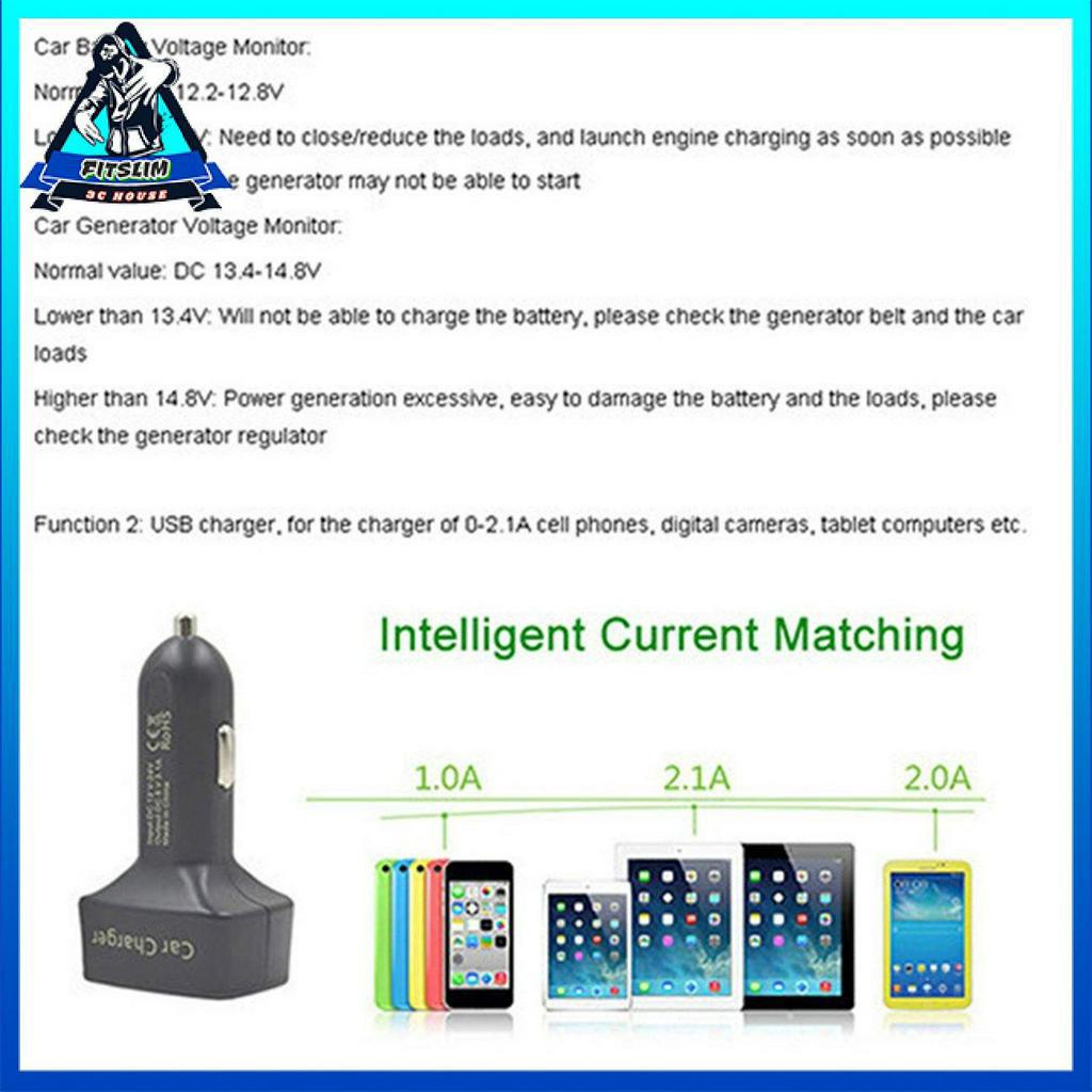 Tẩu sạc cổng USB 4 trong 1 cho xe hơi