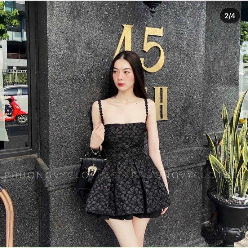 set gấm 2 dây chân váy tennis