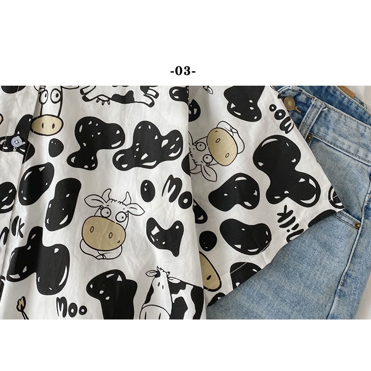 NRVP Áo sơ mi dáng rộng tay ngắn phong cách Hàn Quốc retro thời trang hè 2021 cho nữ