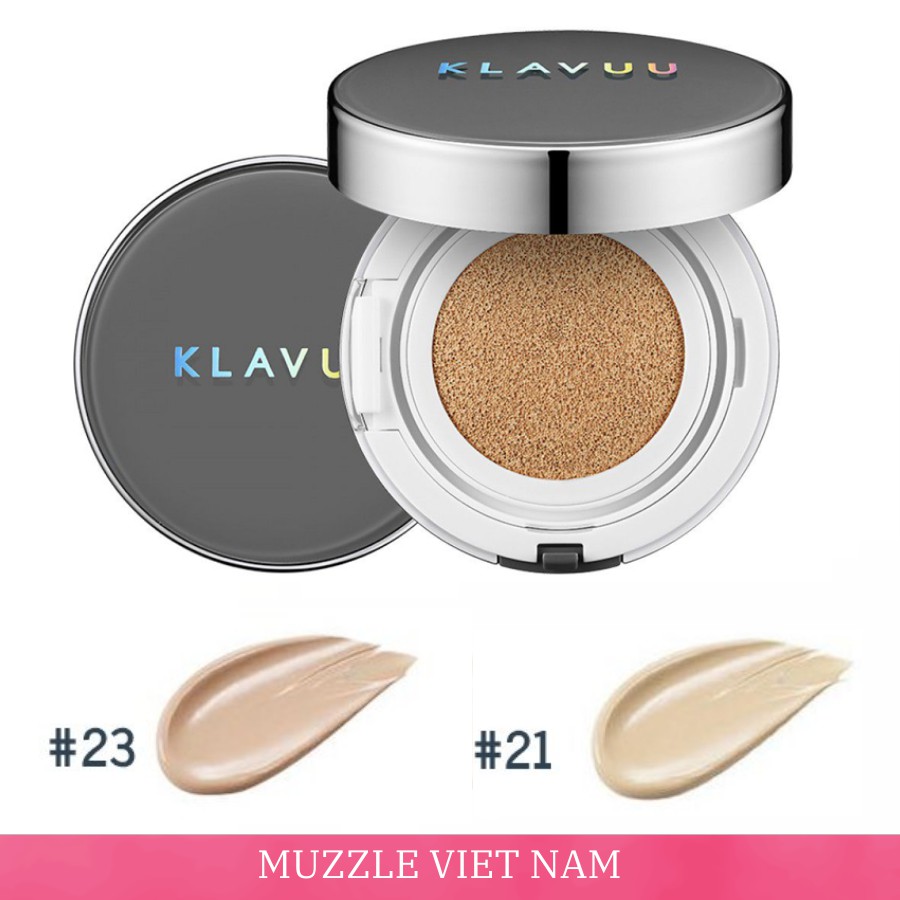 [FREESHIP] Phấn Nước KLAVUU XÁM High Coverage Tension Cushion Cho Da Dầu Mụn Chính Hãng Hàn Quốc