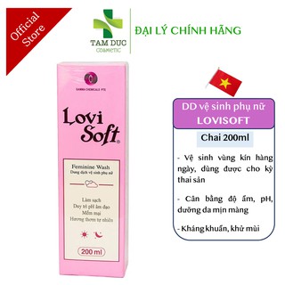 Dung Dịch Vệ Sinh Phụ Nữ LOVI SOFT 200ml Làm Sạch Vùng Kín Dạ Hương,