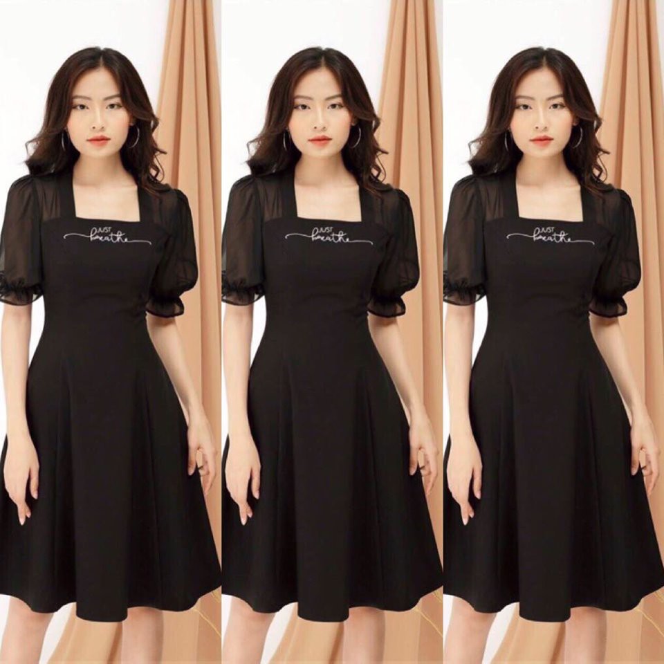 ĐẦM XÒE PHỐI VOAN THIÊU CHỮ FOM DÀI SIÊU DỄ THƯƠNG