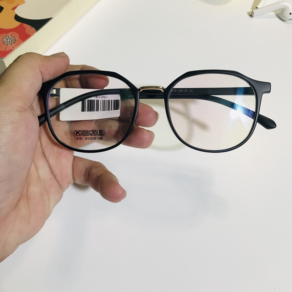 Gọng kính cận Nam Nữ HMK nhựa dẻo thời trang nhiều màu 519 | BigBuy360 - bigbuy360.vn