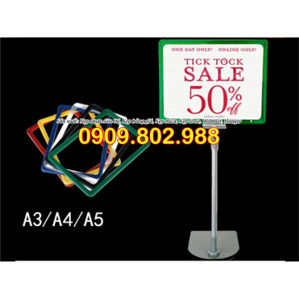 Bộ chân bảng giá siêu thị, chân bảng giá sale