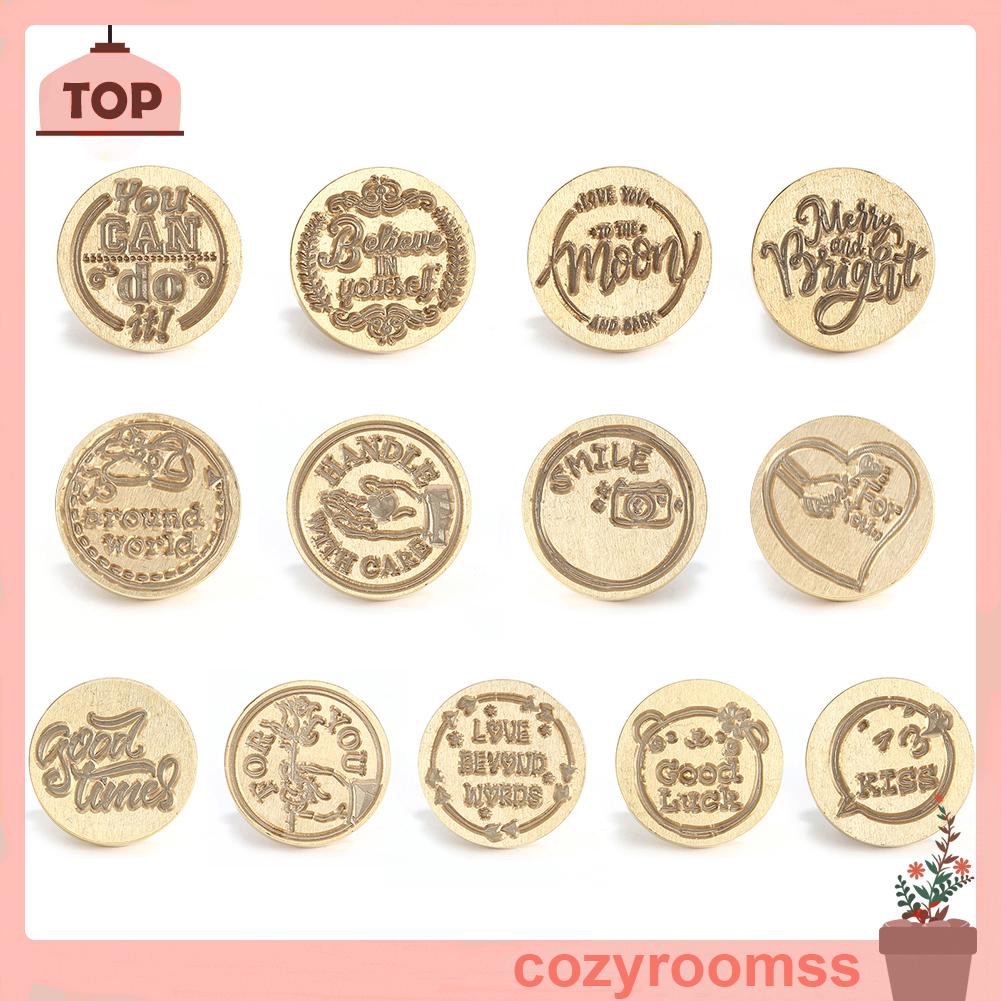 Sáp Wax Seal Stamp Replace Copper Head Vintage DIY Antique Sealing Wax Crafts