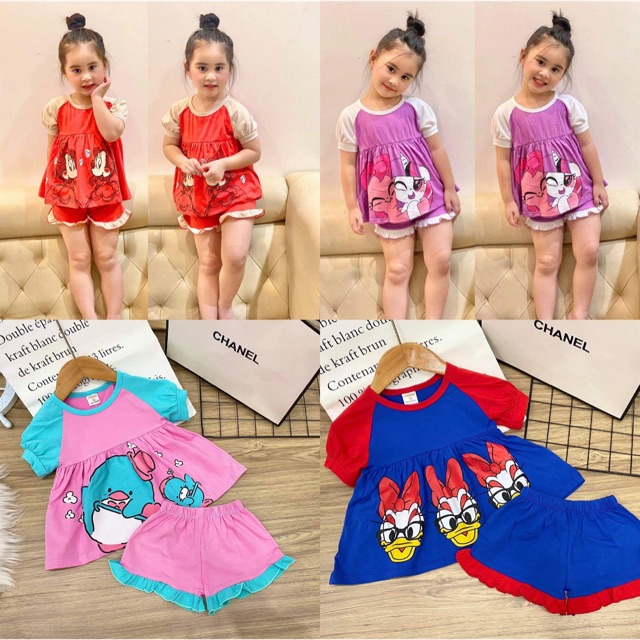 Combo bộ bé gái
