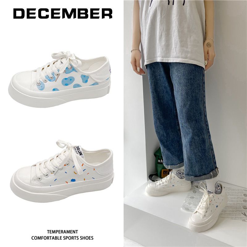 Giày ulzzang DECEMBER họa tiết xinh xắn