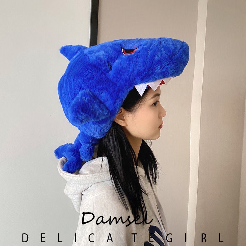 Mũ Hình Cá Mập Dễ Thương Vui Nhộn Phong Cách Nhật Hàn Cho Bé Gái