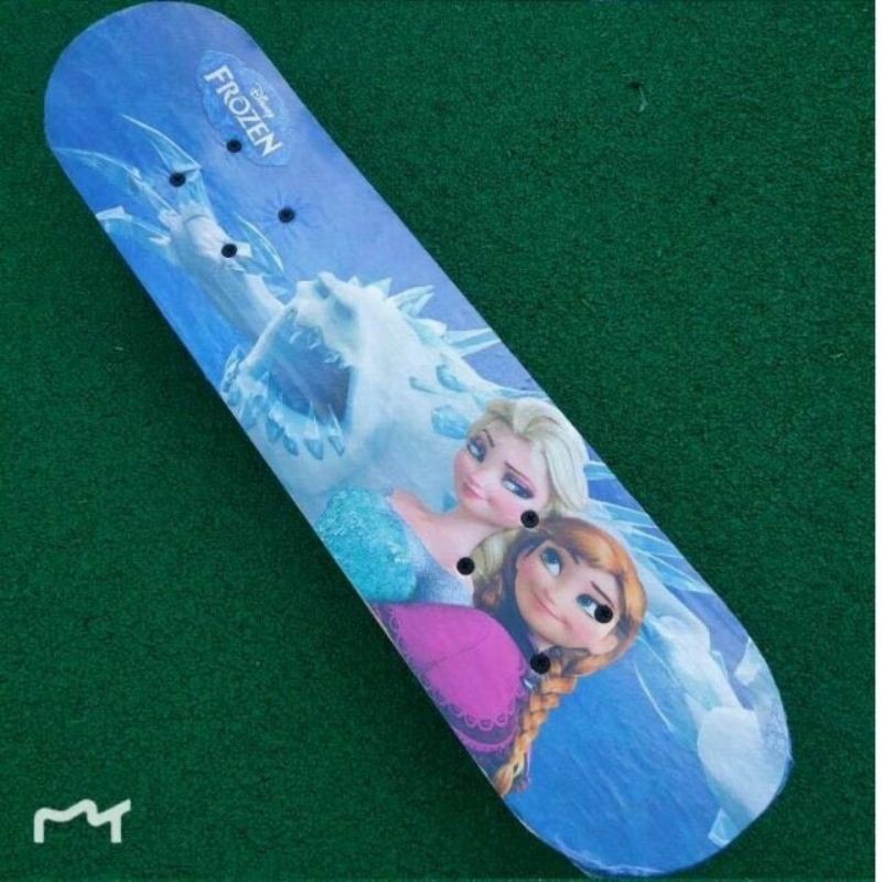 Ván trượt trẻ em gỗ phong ép 7 lớp dài 60cm ván trượt thể thao hình siêu nhân công chúa cho bé trai và bé gái