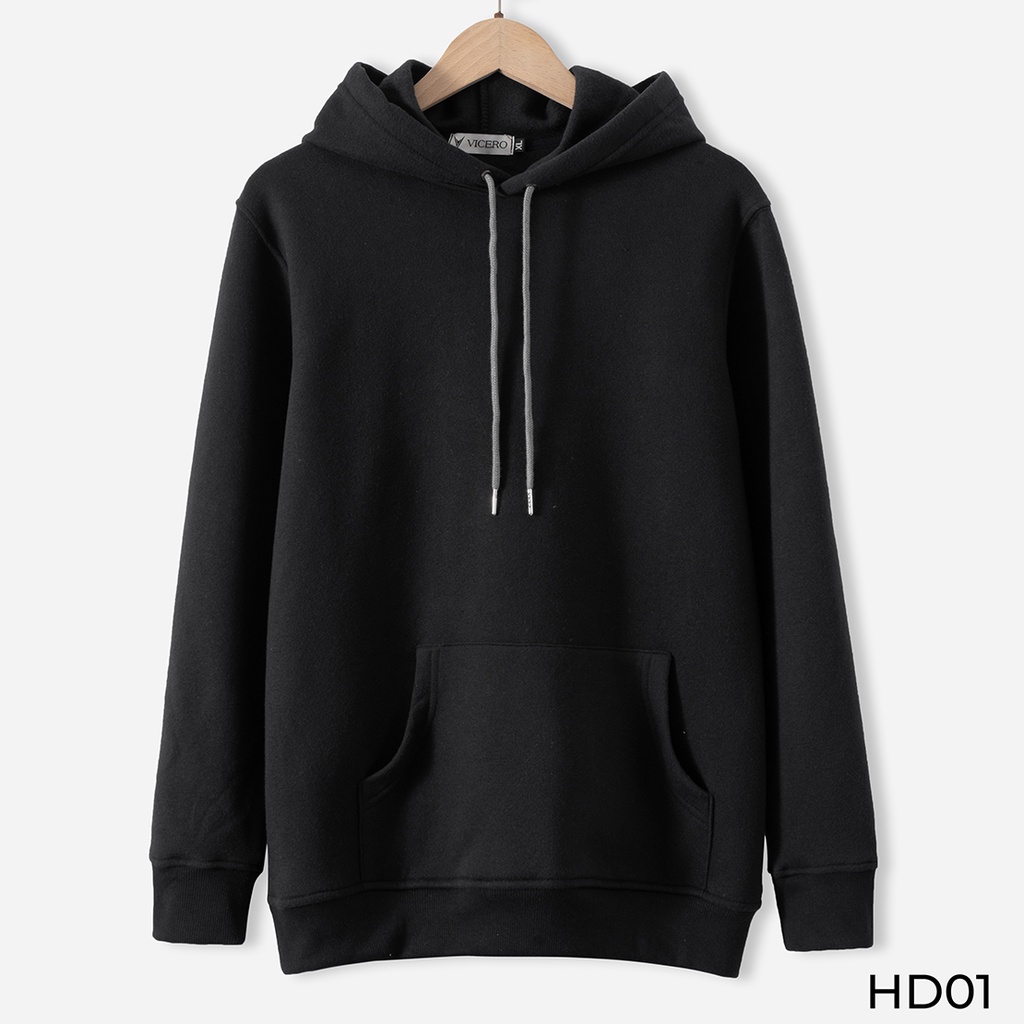 Áo Hoodie Trơn Thể Thao Thiết Kế Thời Trang Năng Động Cao Cấp VICERO