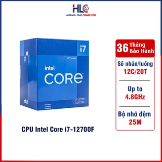 Cpu intel core i7-12700f bộ vi xử lý box - socket intel lga 1700