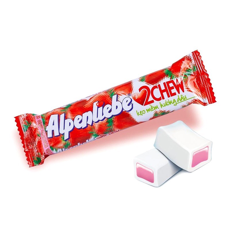Kẹo Mềm Alpenliebe 2Chew Hương Dâu 24,5g