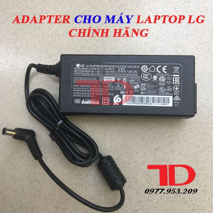 ADAPTER cho máy laptop LG chính hãng, bộ chuyên đổi nguồn điện laptop LG chính hãng