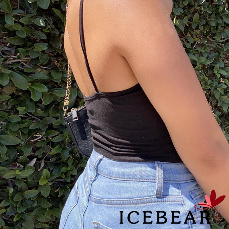 Áo 2 dây màu trơn thiết kế quyến rũ thời trang cho nữ