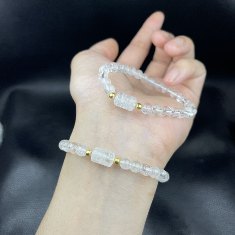 Vòng Tay Lu Thống Đá TA Trắng ☯ Vòng Tay May Mắn ☯ Tài Lộc May Mắn Hộ Thân Bình An