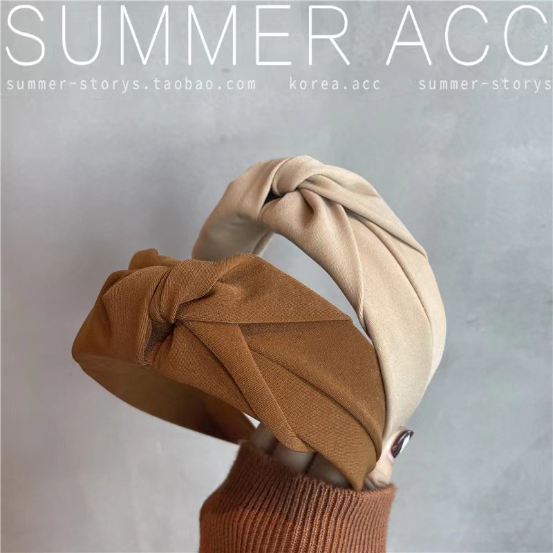 Băng Đô Thắt Nút Vải Phong Cách Retro Thời Trang Thu Đông 2022