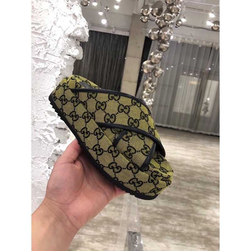 Dép thời trang nữ quai chéo đế dày 5.5cm Gucci GG cao cấp mẫu mới 2021 nhiều màu chọn lựa