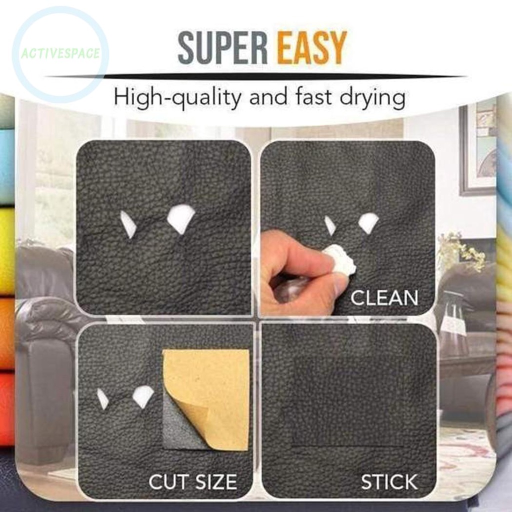 Miếng dán sửa chữa ghế sofa 20x30cm bằng da PU tự dính nhiều màu sắc tùy chọn