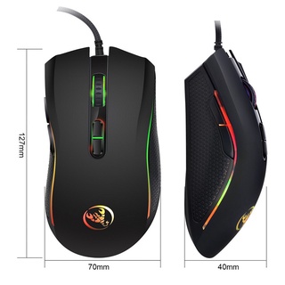 Chuột led rgb 3200 dpi gaming mouse hxsj a868