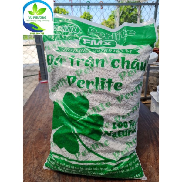 GIÁ THỂ ĐÁ PERLITE (ĐÁ TRÂN CHÂU) NAMIX  GIÚP TƠI XỐP, GIỮ DINH DƯỠNG GÓI 10l