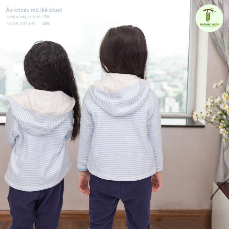 Nature wear - Áo khoác chống nắng có mũ cho bé 6-18kg