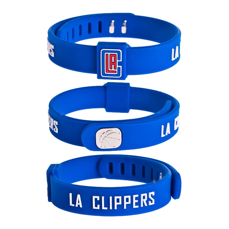Vòng Đeo Tay Logo Đội Bóng Rổ NBA Bằng Silicon Có Thể Điều Chỉnh