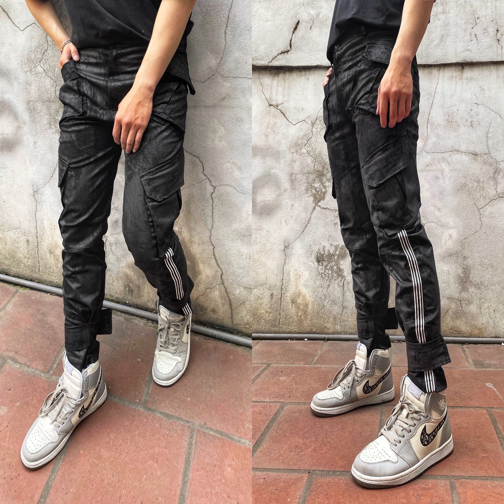Custom by T.A.S - Skinny 3 Line Trắng Dán Gấu WAX