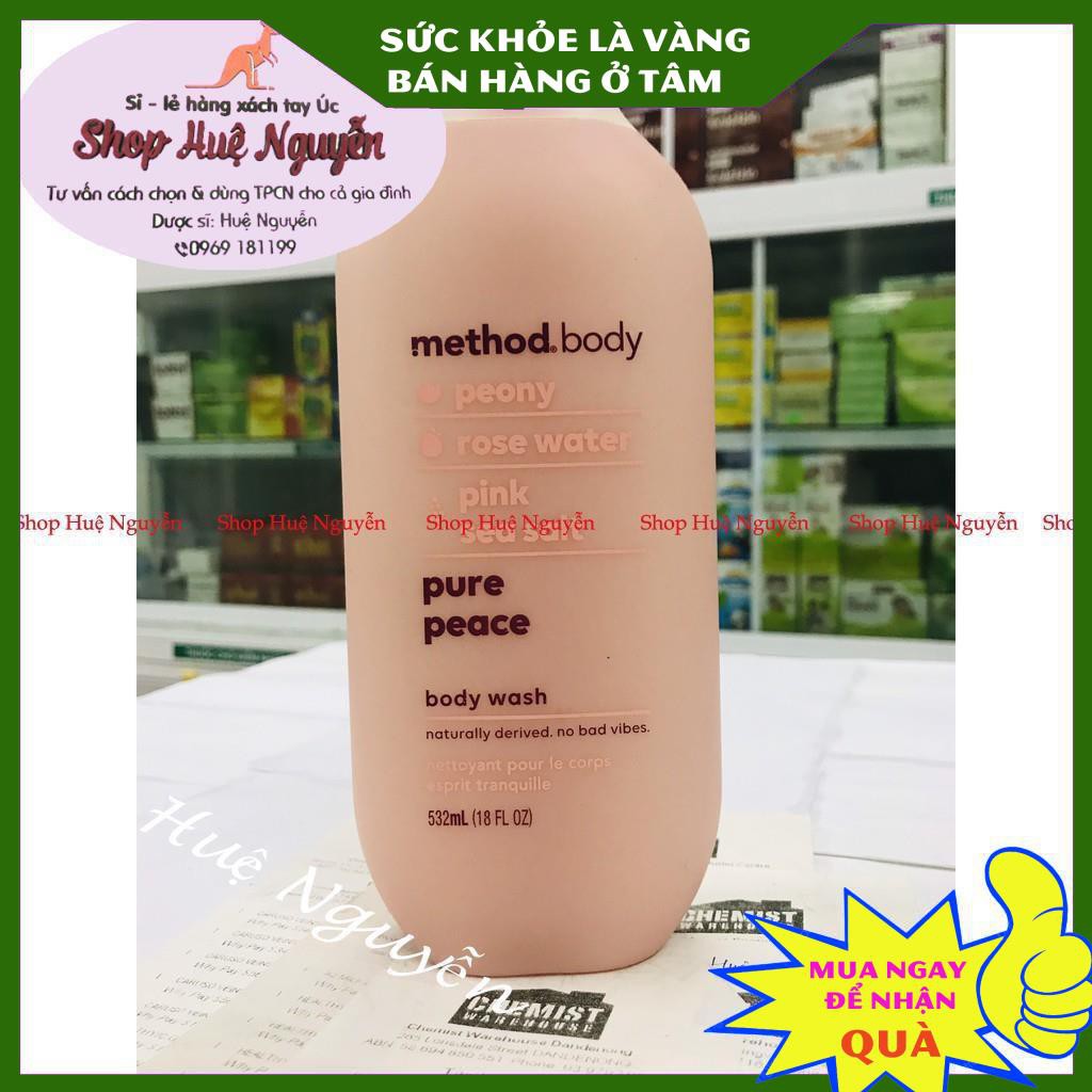 Sữa tắm Method Body Úc 535ml - [Hàng Úc, đủ bill]