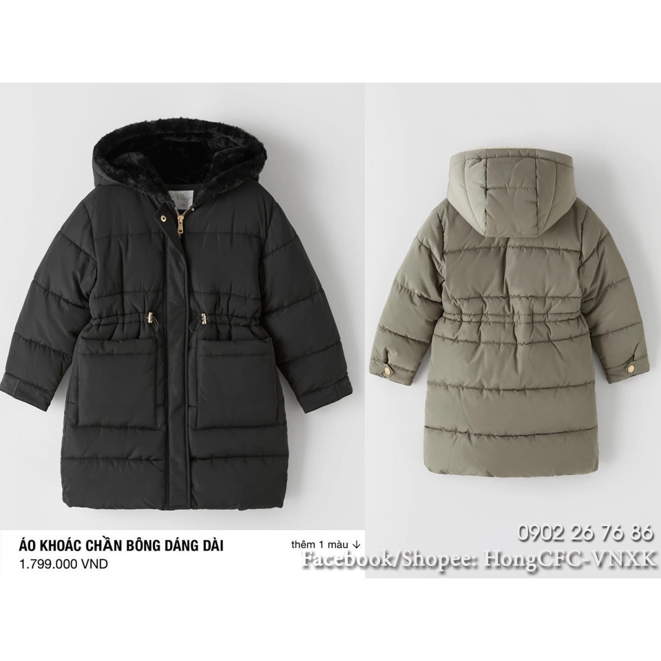 Phao parka dáng dài 3 màu