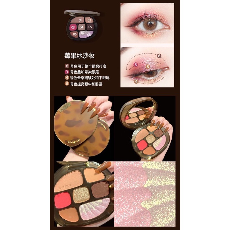 bảng mắt da beo Maffick tone nâu hồng #3 | BigBuy360 - bigbuy360.vn