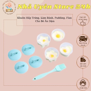 Khuôn hấp trứng, làm bánh, pudding, flan cho bé ăn dặm