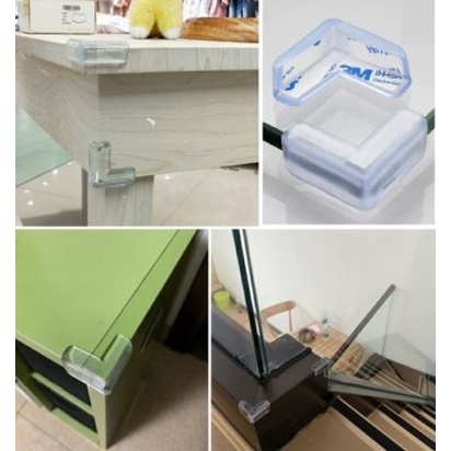 Set 4 bịt cạnh bàn silicon bảo vệ an toàn cho bé