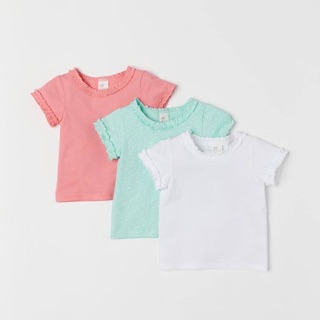 Set 3 áo màu hm sz 4-6m sale