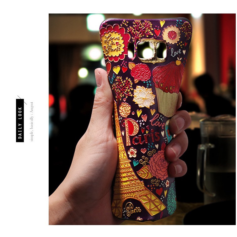 Ốp điện thoại mềm họa tiết đẹp mắt cho Samsung S8 S9