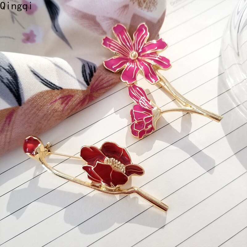 Ghim cài áo MISS ZOE hình hoa tulip dễ thương cho nữ