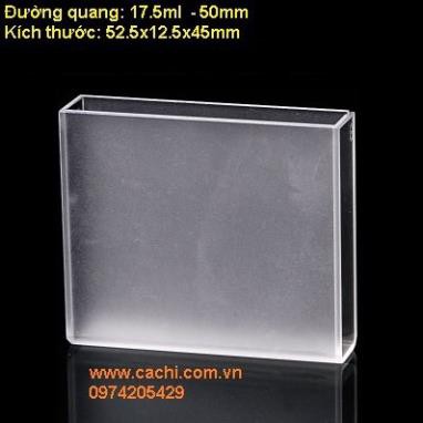 Cuvet thủy tinh 52.5x12.5x45mm