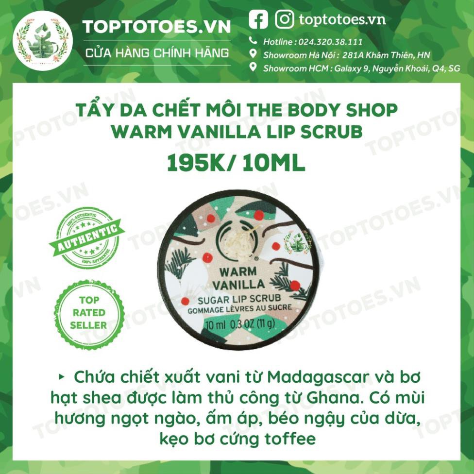 Tẩy da chết môi The Body Shop Festive Sugar Lip Scrub dưỡng môi hồng, mịn, giảm thâm và khô sần môi