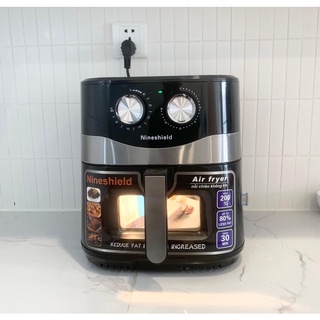 [MỚI]Nồi Chiên Không Dầu 10.5L NINESHIELD - Có Đèn LED - Thiết Kế Mặt Kính - Chính Hãng - Bảo Hành 12 Tháng
