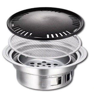 Bếp nướng than hoa Hàn Quốc - Bếp nấu lẩu BBQ than hoa không khói